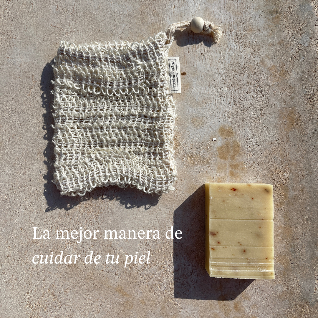 Sisal bag for soaps