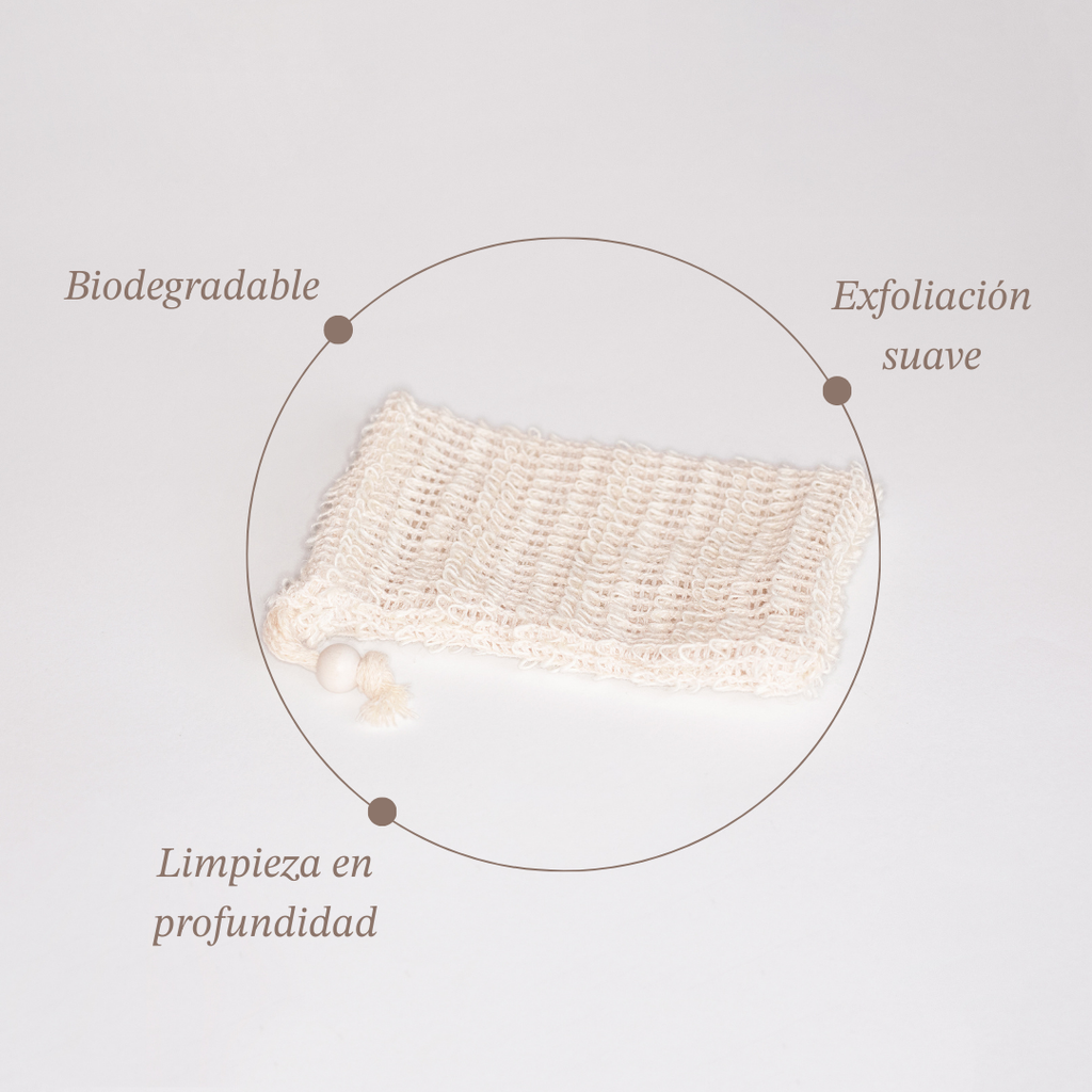 Sisal bag for soaps