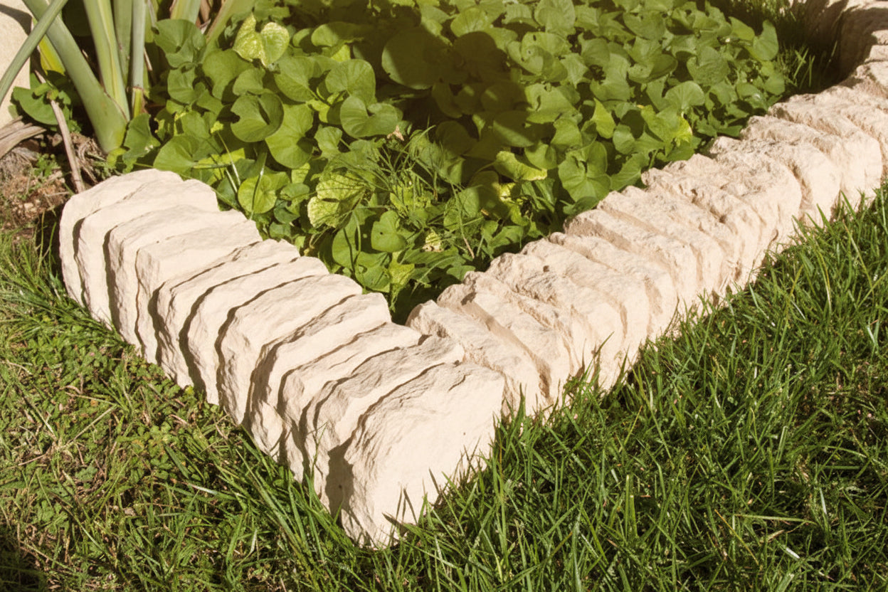 Bordillos de hormigon para jardin imitacion Piedra