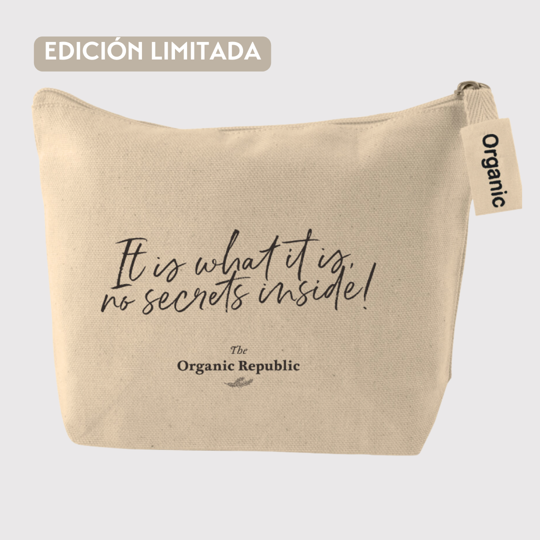 100% organic cotton toiletry bag