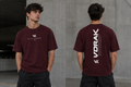 Camiseta Oversize Burdeo